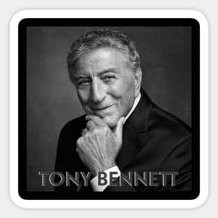 Tony Bennett old man singer portrait Sticker